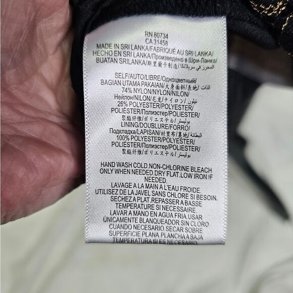 BCBGeneration Black and Gold Lace Bell Sleeve Mini Dress Size XS - Picture 9 of 12